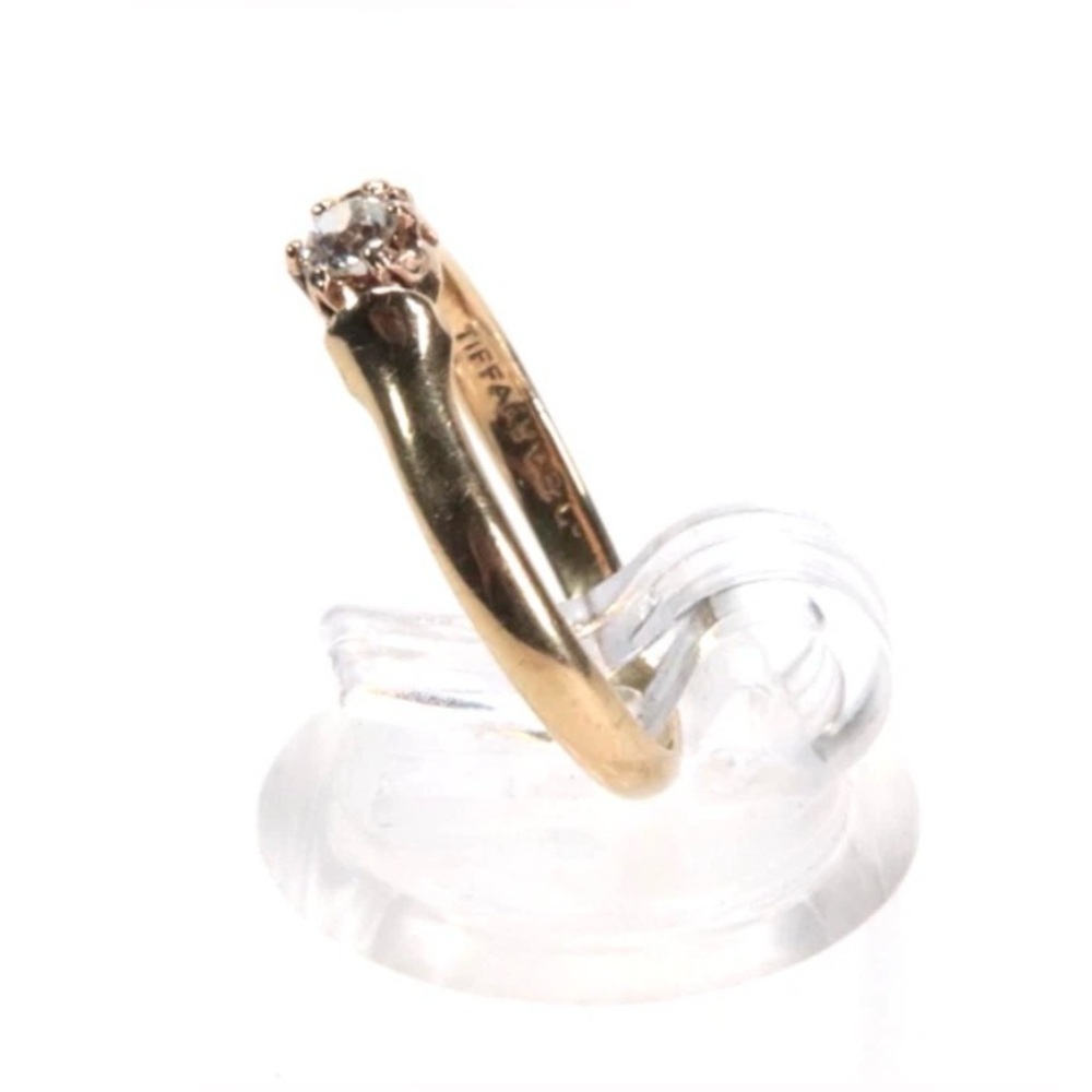 Antique Tiffany & Co. 18K Yellow Gold Diamond Engagement Ring - Picture 5 of 6